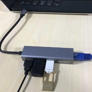 머레이 C타입 LAN USB 3.0 컨버터 허브